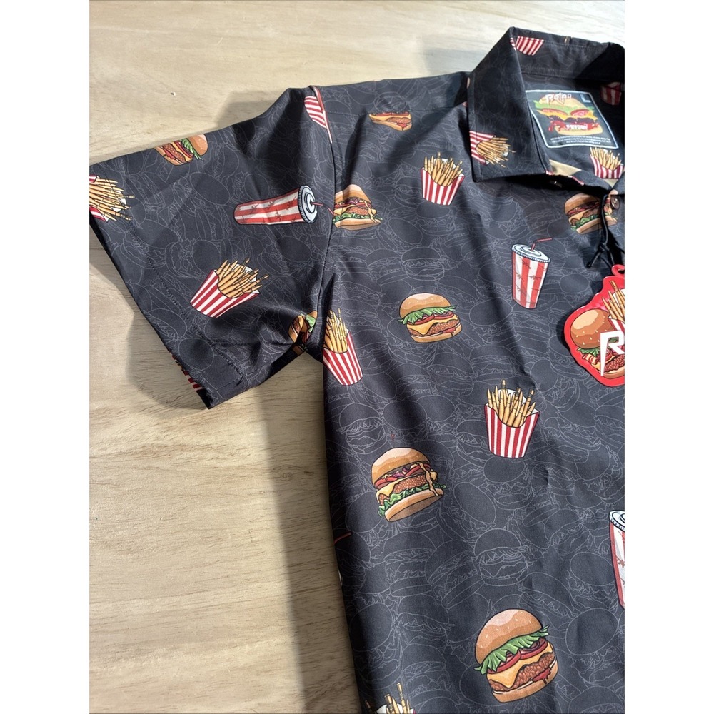 Retro Rifle FRYDAY Button Down Shirt. Men's Large - Picture 4 of 7